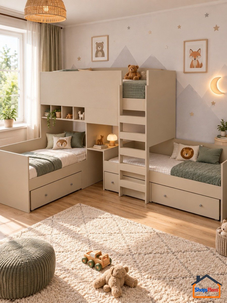 Kids Corner Bunk Bed - Photo 1