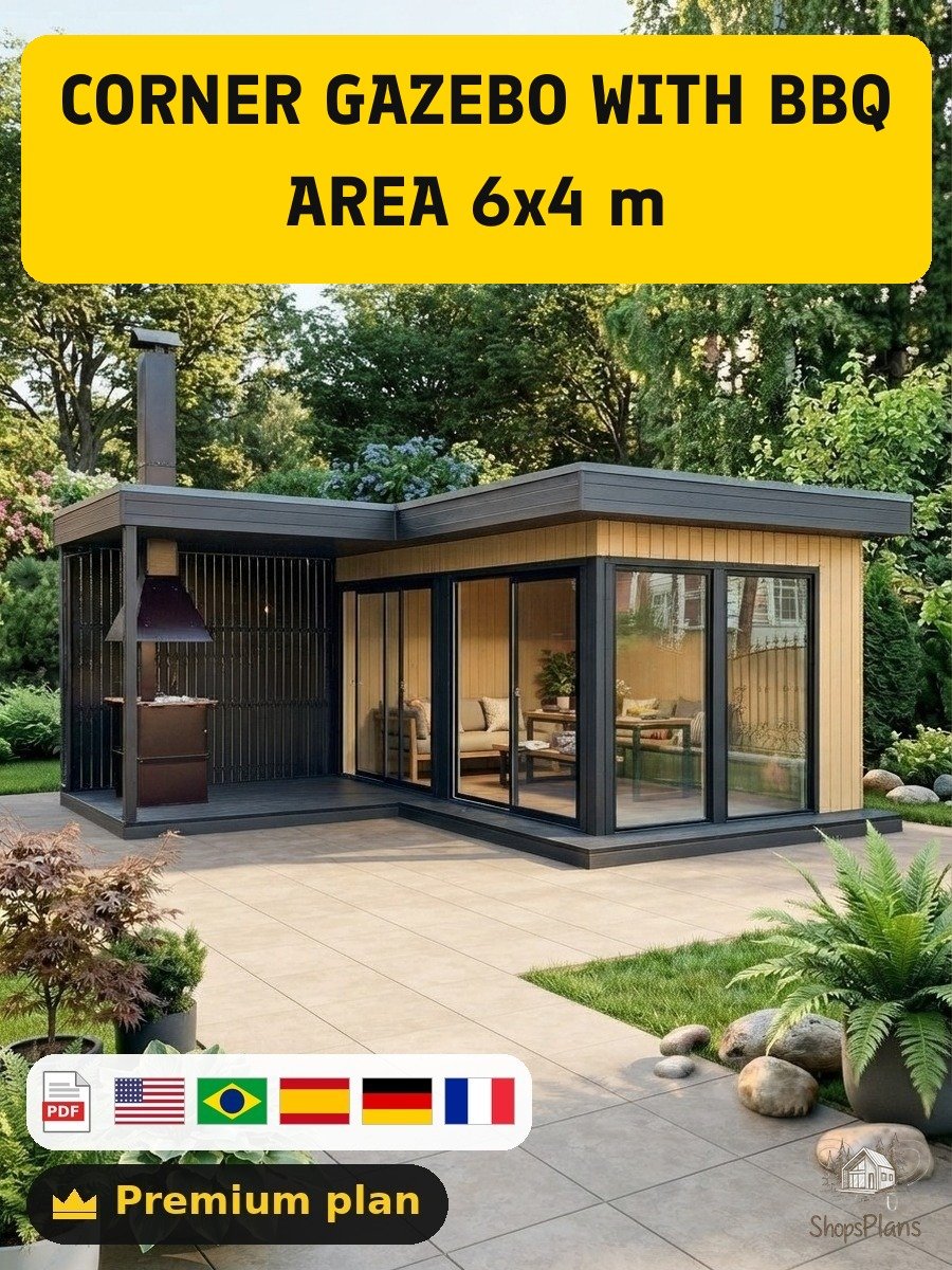 Corner Gazebo with BBQ Area - Photo 3