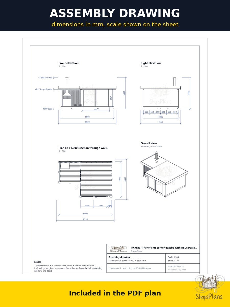 Corner Gazebo with BBQ Area - Photo 7