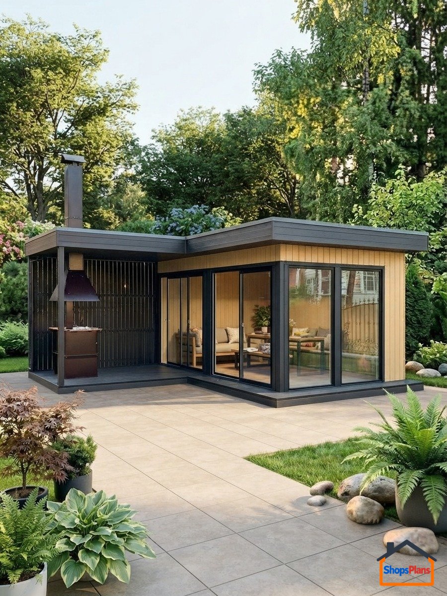 Corner Gazebo with BBQ Area - Photo 1