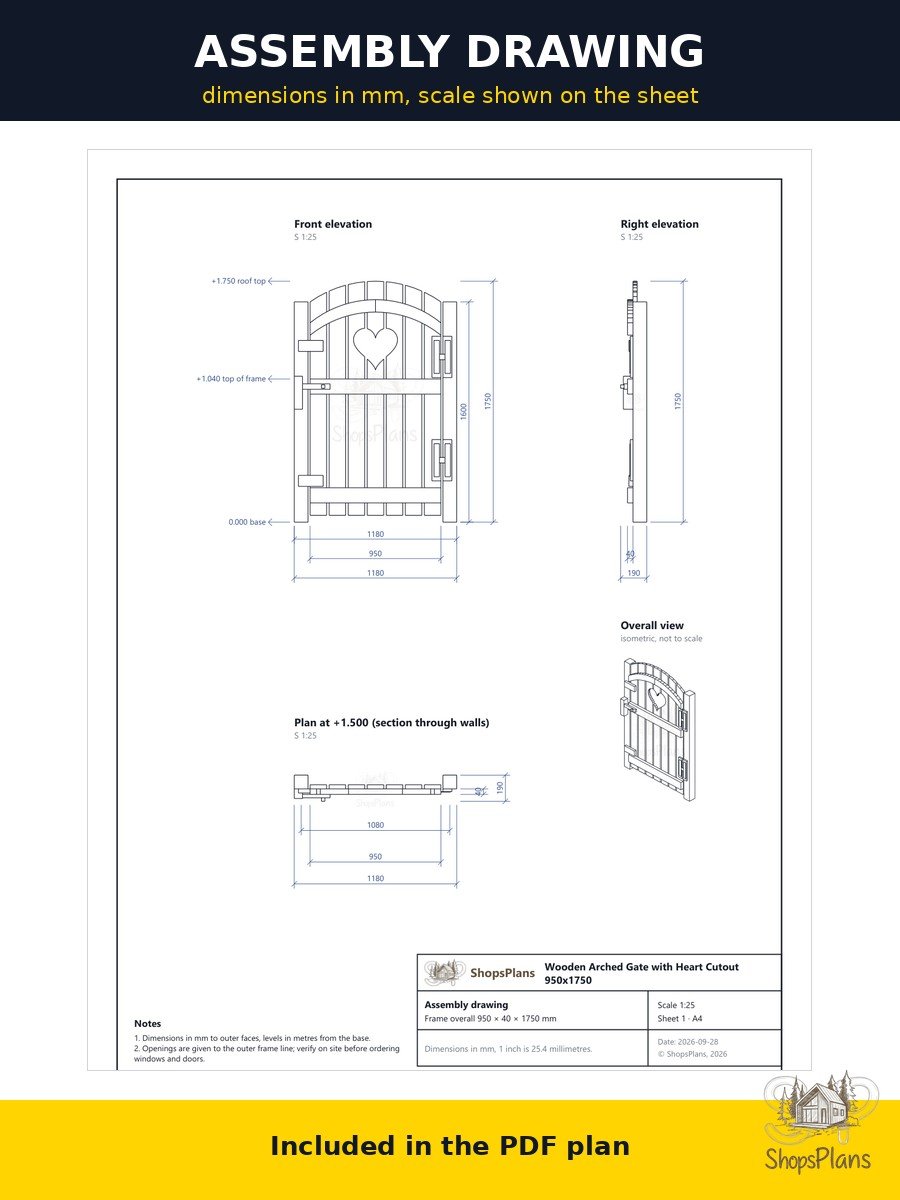 Classic Single Leaf Garden Gate - Photo 9