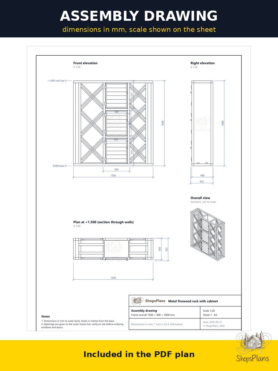 Garden Wood Storage Cabinet - Photo 9