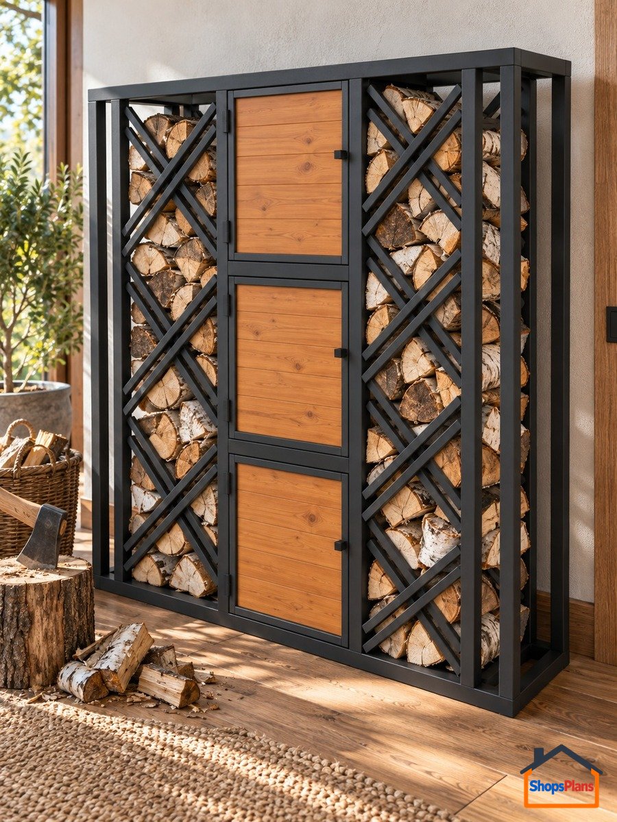Garden Wood Storage Cabinet - Photo 1