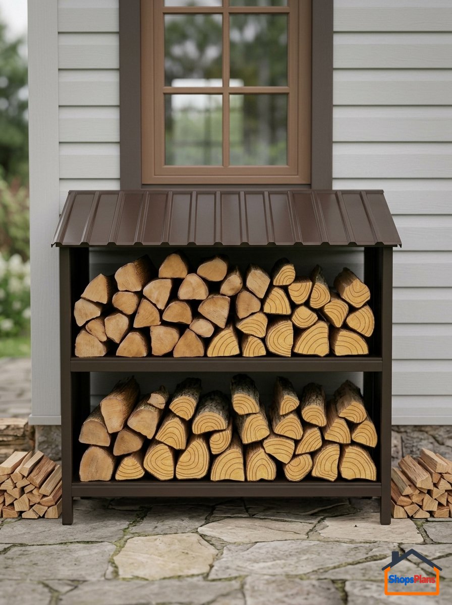Metal Firewood Rack - Photo 1