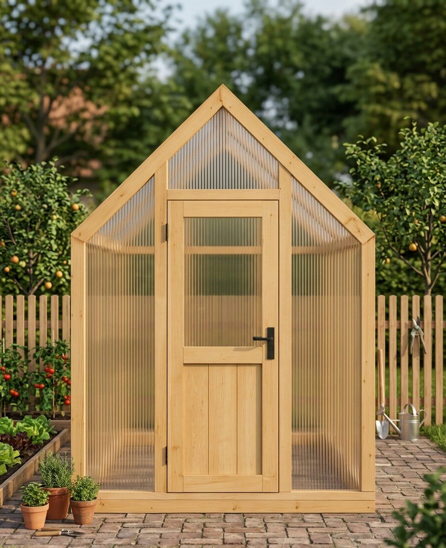 Wooden Garden Greenhouse - Photo 3