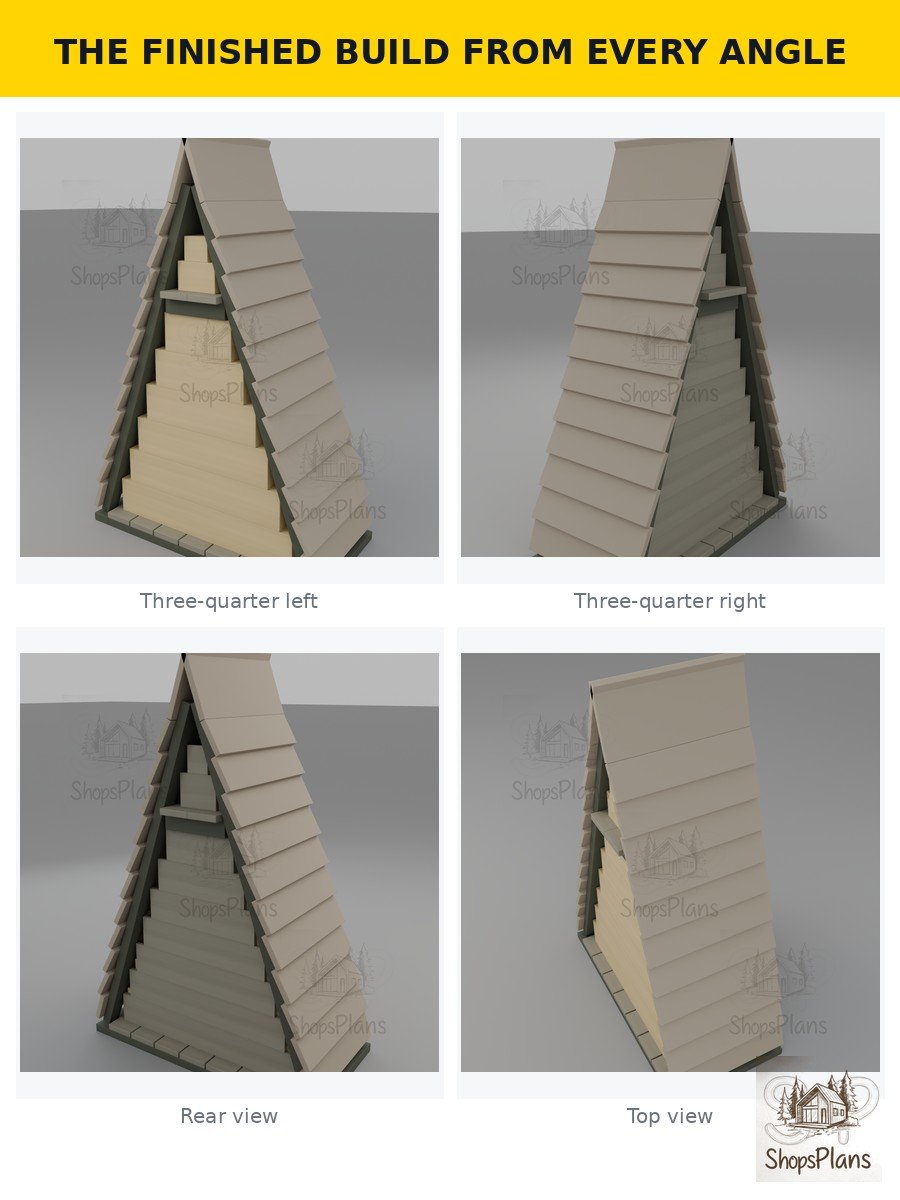 Triangular Wood Firewood Shed - Photo 5