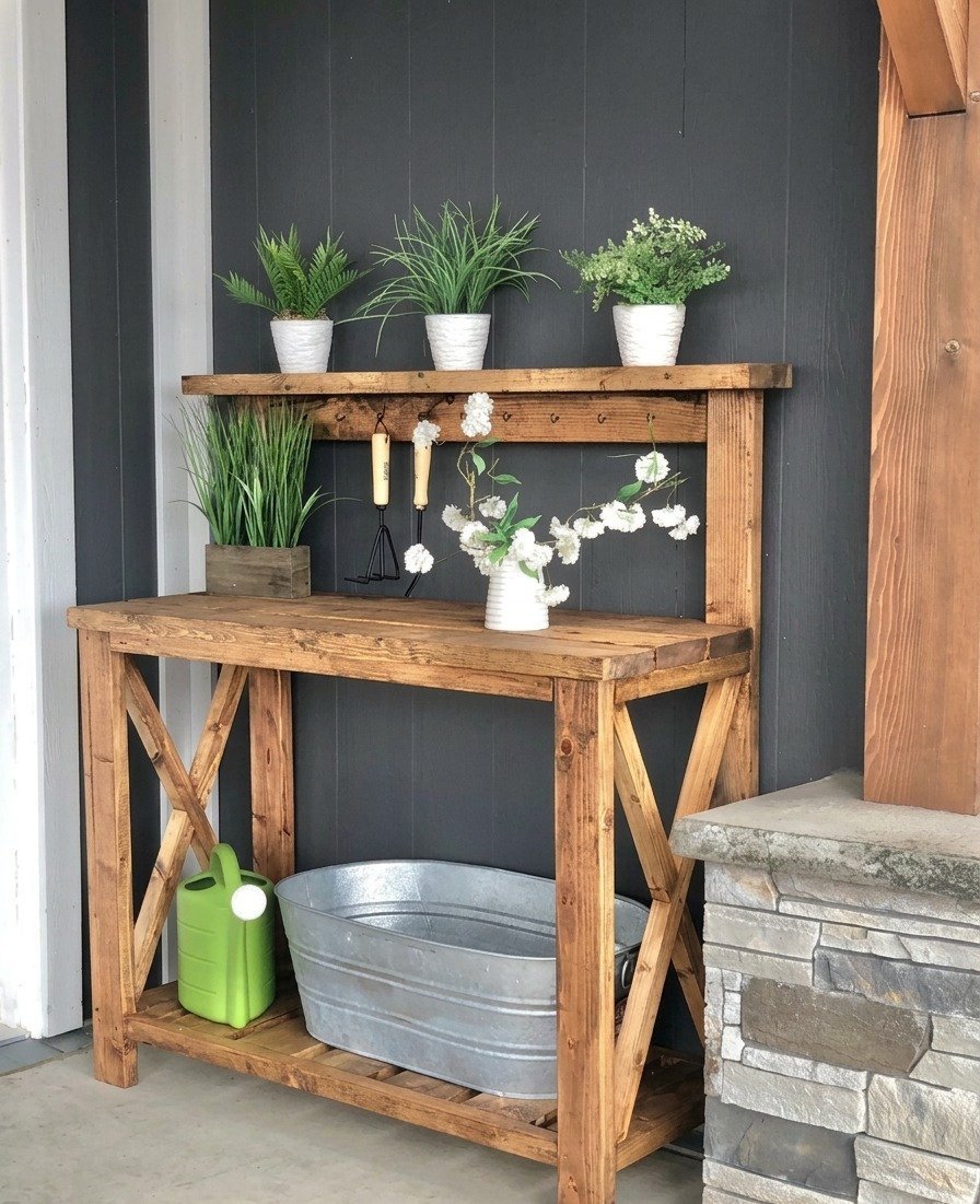 Garden Potting Bench - Photo 3